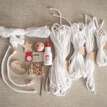 Makramee-Engel 26 cm