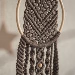Makramee-Wandbehang mit Bambusring